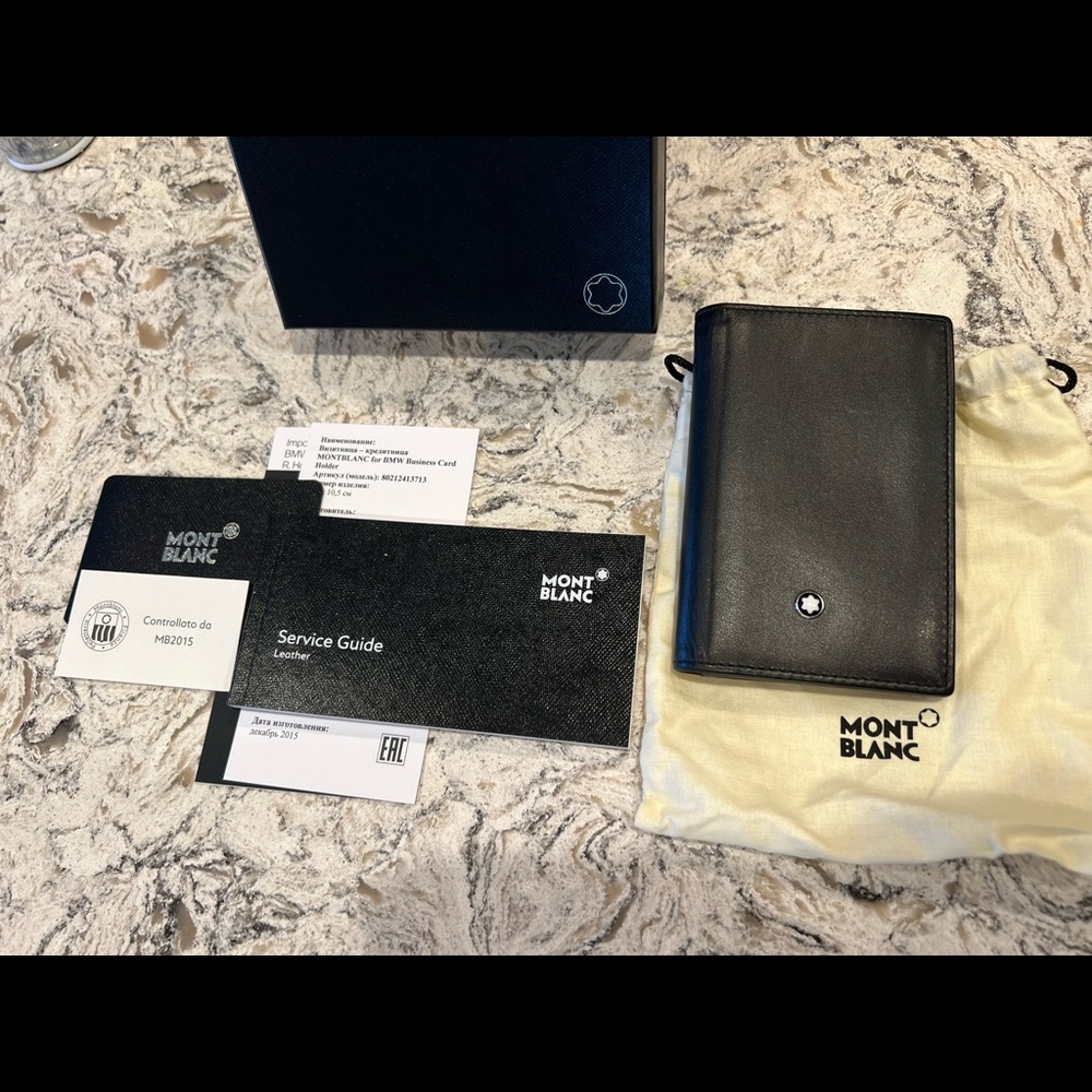 Mens Authentic Mont Blanc Wallet